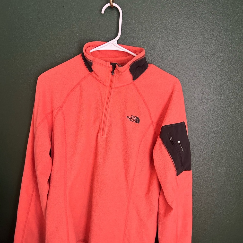 The North Face Orange Quarter-Zip Fleece